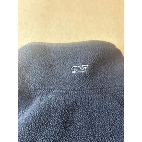 Vineyard Vines Navy Blue 100% Polyester Half-Zip Fleece Pullover Sweater S - Picture 11 of 12